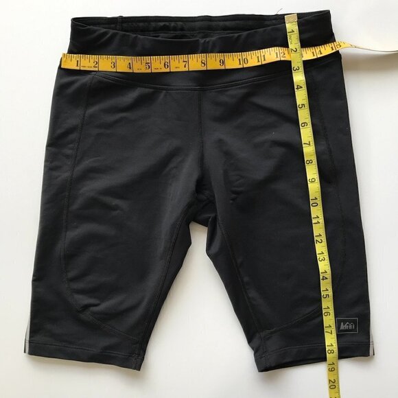 REI CO-OP Women's bike/athletic shorts elastic & drawstring back zipper pocket S - Picture 9 of 9